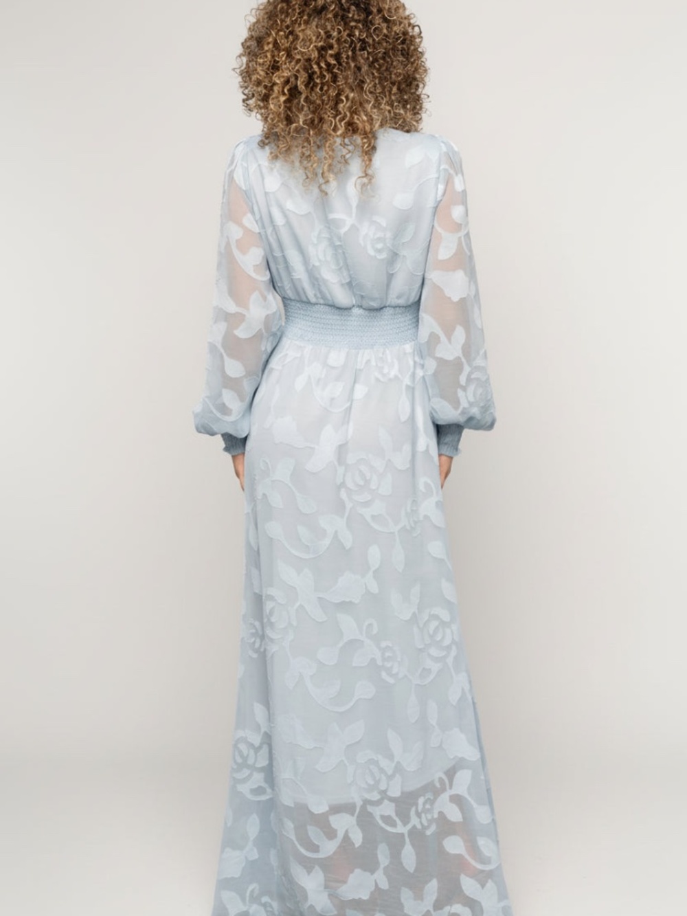 Baltic Born Daniella High Low Maxi Dress | Light Blue Size LL - Picture 5 of 5